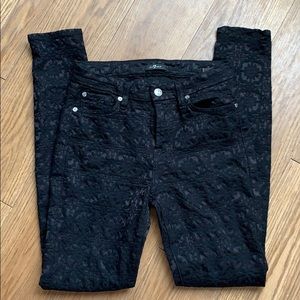 7 for all mankind black skinny jean